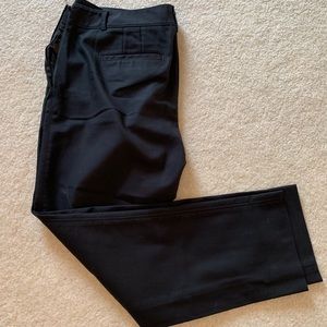Black perfect form slim ankle pants WHBM